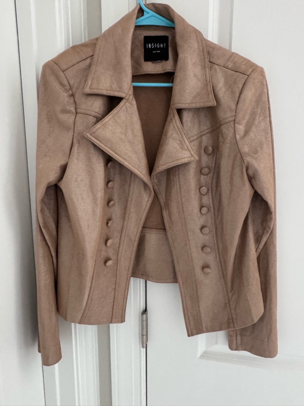 Insight Women's Taupe Button-Detail Blazer
